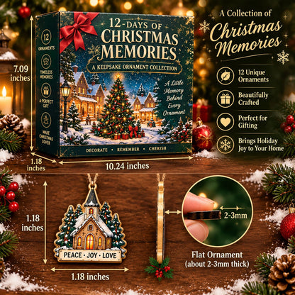 🎄12-Day Christmas Memories Ornament Set ✨A Story Behind Every Ornament